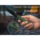 Ніж складаний туристичний Ruike P122-MG, (9.2 см) 14C28N / мікарта темно-зелений