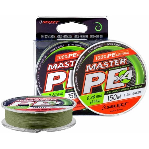 Шнур Select Master PE 150m (салат.) #0.5/0.08mm 24lb/11kg