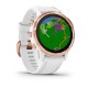 Смарт-часы Garmin fenix 6S Pro розово-золотистые с белым ремешком