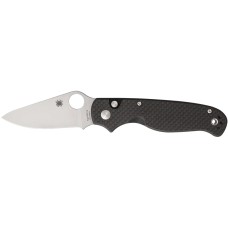 Нож Spyderco ButtonUp, 8Cr13MoV, Carbon Fiber, Plainedge