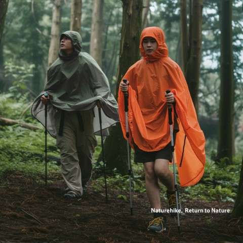 Плащ-дощовик Naturehike CNK2550FS010, розмір L, оливковий