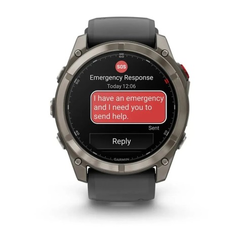 Смарт-годинник Garmin fenix 8 Pro AMOLED (51 мм) Sapphire титан графітовий/чорний