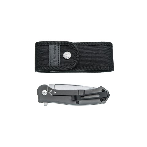 Нож Maserin Police, N690, G10 + титан, зеленый