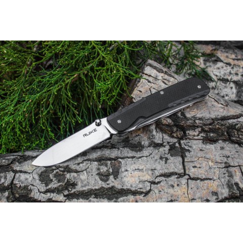 Багатофункціональний ніж Ruike Trekker LD32-B, (8.5 см) 12C27 / G10 чорний, 11 інстр.