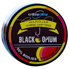 Бойлы Crazy Carp Multicolour Hybrid Wafters 12mm Black Opium (55шт/уп)