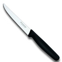 Нож столовый Victorinox Standart 11 см, серрейтор, чёрный