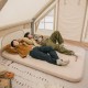 Матрац туристичний самонадувний одномісний Naturehike NH20DZ002, 200x76x6 см, бежевий