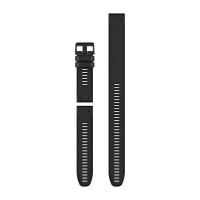 Ремінці для годинника Garmin QuickFit 26 силіконові чорні (із 3 частин, для дайвінгу)