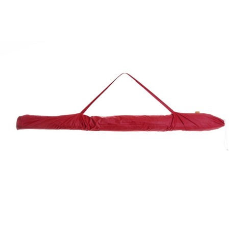 Парасолька пляжна СИЛА з нахилом та клапаном 2,2м (19/22) червоний