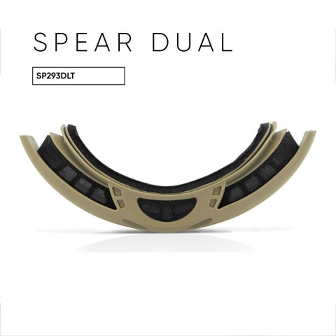 Окуляри захисні, Wiley X не корегувальні, з лінзами з пласмас Mask SP293DLT Spear Dual Smoke/Clear/R