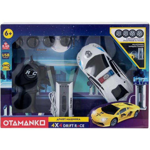 Машинка OTAMANKO Дрифт-машинка 4x4 Drift Race белый