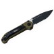 Нож Microtech L.U.D.T. S/E Gen III,  черный клинок, полусеррейтор, рукоять OD green