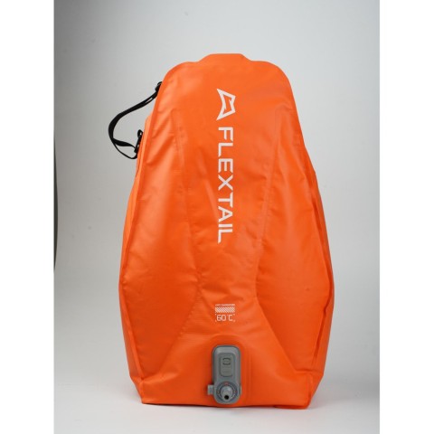 Душ портативний із ємністю та насосом Flextail Tiny Shower Bag, 20л, помаранчевий