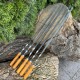 Шампур із дерев'яною ручкою 580х10х3мм