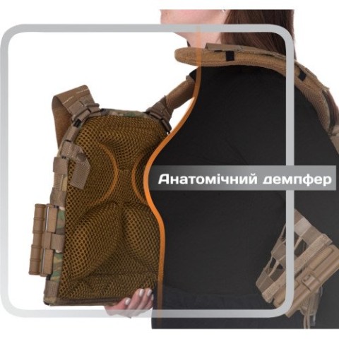 Плитоноска M3 Pro Lite (жіноча версія) (Мультикам неоригінальний) з системою швидкого скидання