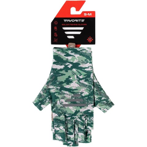 Перчатки Favorite Solar Fishing Gloves 5 Cut L/XL green