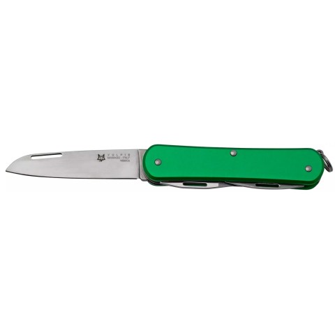 Нож многофункциональный Fox Vulpis Aluminium OD Green. 3 инструмента