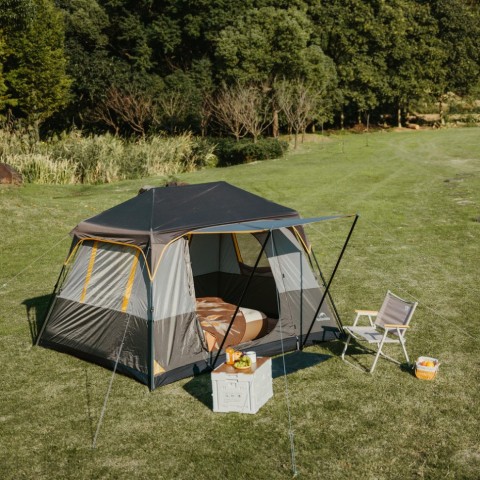 Намет чотиримісний Naturehike Cape Series 5.2 CNK2450WS037, сіро-коричневий