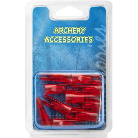 Хвостовик для стрел Man Kung WA-NK для деревянных стрел, ( 10 шт/уп) ц:красный