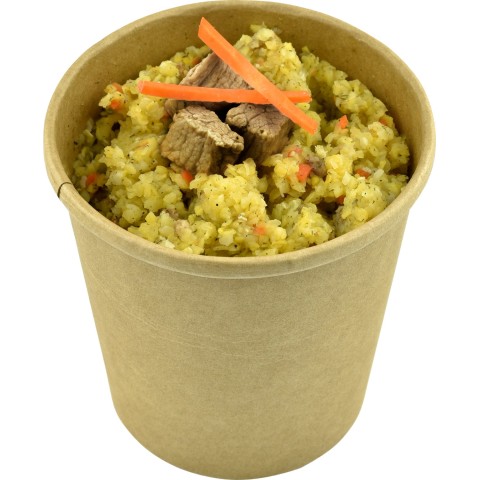 Кукурудзяна каша з телятиною Happy Elk  прозора упаковка