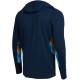 Реглан Pelagic Exo-Tech Hooded Fishing Shirt L Navy