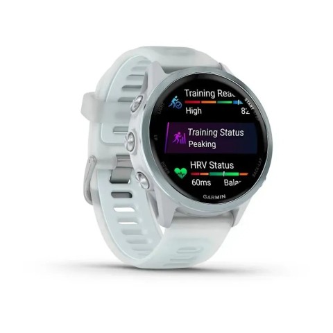 Смарт-годинник Garmin Forerunner 570 (42 мм) блакитний алюміній/білий