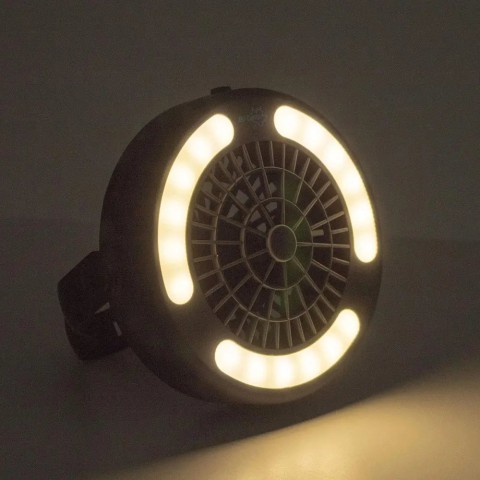 Фонарь кемпинговый Bo-Camp Fan/Hanging Lamp 110 лм з вентилятором Grey