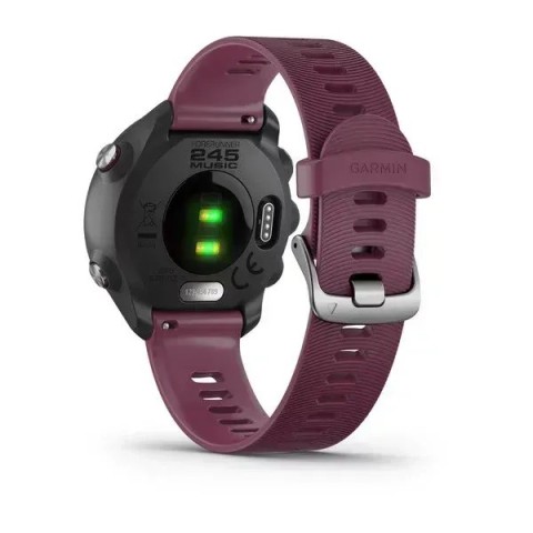 Смарт-годинник Garmin Forerunner 245 з вишневим ремінцем