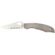 Нож Spyderco Byrd Cara Cara 2, 8Cr13MoV, Stainless Steel, полусеррейтор ц:gray