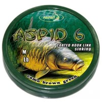 Поводковый материал Katran Coated Braided Hook Links Aspid 6 10m 25lb