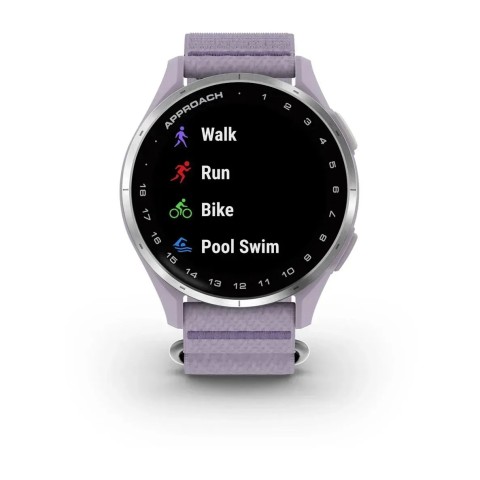 Смарт-годинник Garmin Approach J1 з бузковим ремінцем ComfortFit