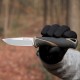 Ніж фіксований туристичний Ganzo G807 (8.8 см) 9CR14 / PP+TPR бежевий з чохлом