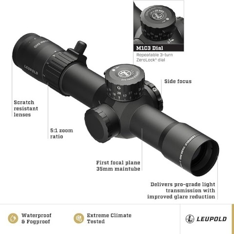 LEUPOLD MARK 5HD 2-10X30 (35mm) M1C3 FFP PR-1MOA
