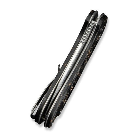 Ніж складаний кишеньковий Civivi Elementum II, (7.5 см) Damascus / Carbon Fiber & Resin