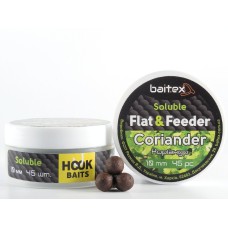 Бойлы Baitex пылящие Flat & Feeder Coriander 10 мм (45 шт)