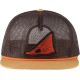 Кепка Grundens Tailing Red Mesh Trucker One size Dark Brown/Whiskey