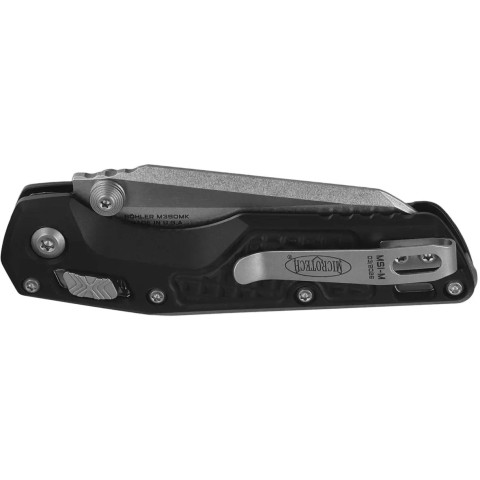 Нож Microtech MSI Mini, S/E Stonewash Standard Frag Aluminium black