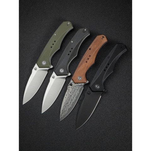 Ніж складаний туристичний Civivi Photonix, (9.4 см) Damascus / Guibourtia Wood