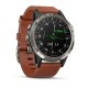 Смарт-часы Garmin D2 Delta с коричневым кожаным ремешком для авиаторов
