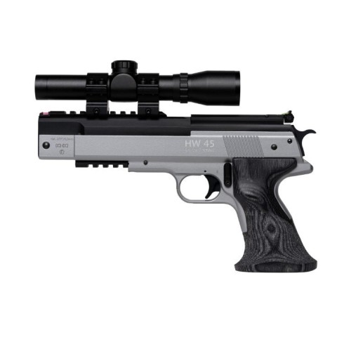 Пневматический пистолет HW 45 Silver Star  кал. 4,5