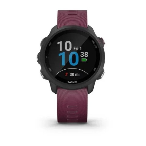 Смарт-годинник Garmin Forerunner 245 з вишневим ремінцем