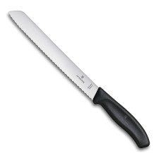 Ніж кухонний Victorinox SwissClassic для хлеба, серрейтор 21см, черный, блистер