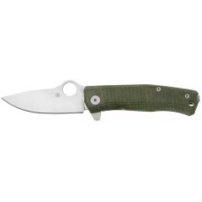 Ніж Spyderco SpyMyto Green Micarta Titanium M398, green
