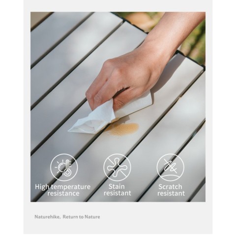 Складаний стіл Naturehike Star Jane T01 CNK2550JJ018, 119х60 см, вуглецева сталь, чорний