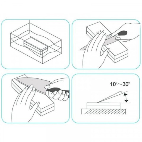 Точильний камінь Risam RW214 зернистість 400, 1500 водний