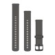 Быстросменные ремешки Garmin силиконовые (18 мм) гравийно-серые со сланцевой фурнитурой