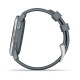 Смарт-часы Garmin Approach S44 с серебристым алюминиевым безелем и серым ремешком