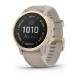 Смарт-часы Garmin fenix 6S Pro Solar Edition светло-золотистые с песочным ремешком