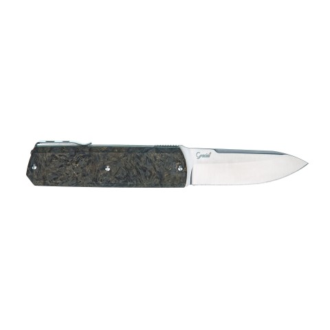 Нож Maserin Silver, Elmax, fat carbon, черно-золотистый