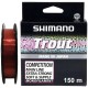 Леска Shimano Trout Competition Mono 150m 0.12mm 1.29kg Red